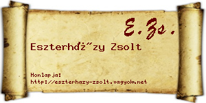 Eszterházy Zsolt névjegykártya